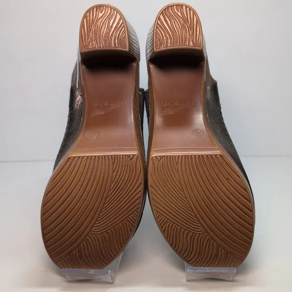 Dansko Danae perforated leather heeled sandals women's size 7.5-8  EU 38 - Picture 7 of 15